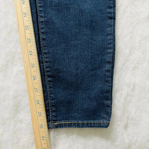 Levi's Womens Blue Denim Mid Rise Stretch Pull On Shaping Skinny Jeans Size 14L - Picture 8 of 11